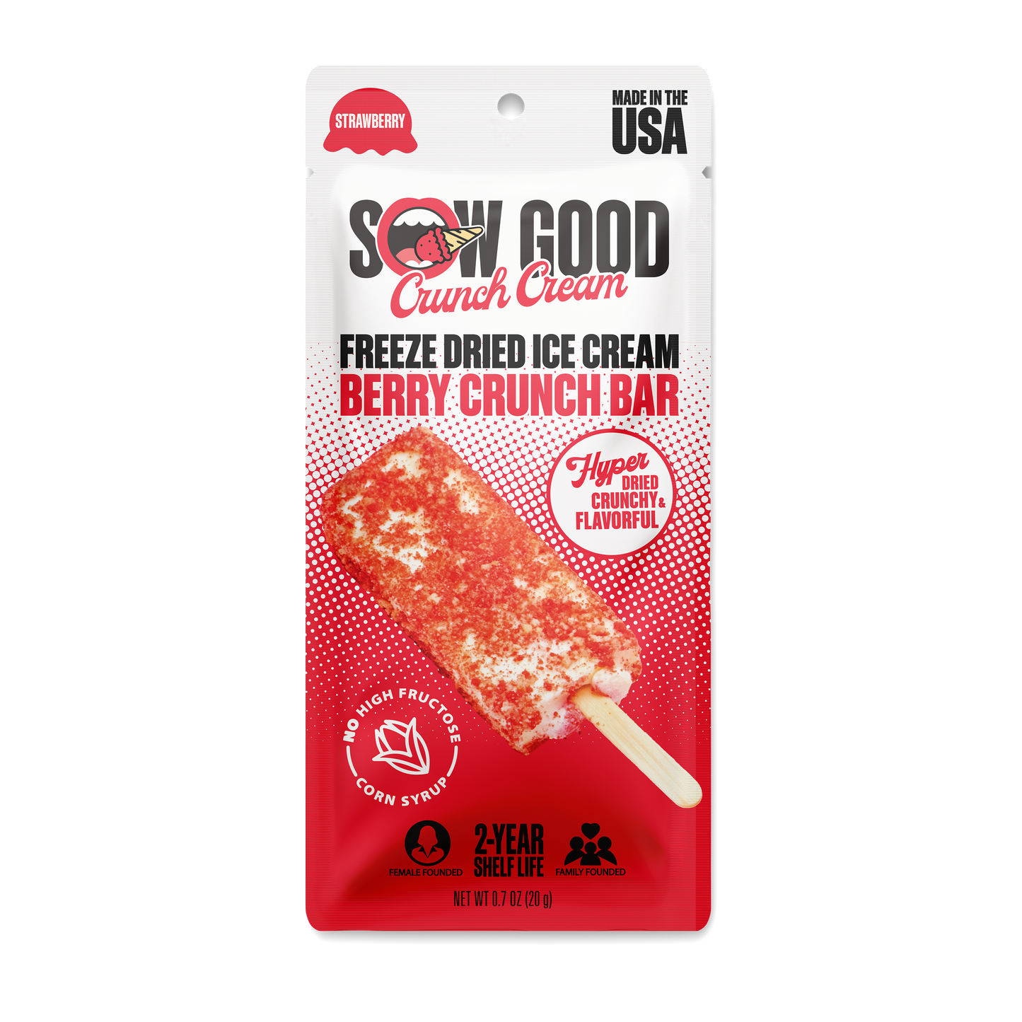 Berry Crunch Ice Cream Bar 0.7oz