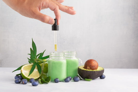 CBD infused smoothie drink